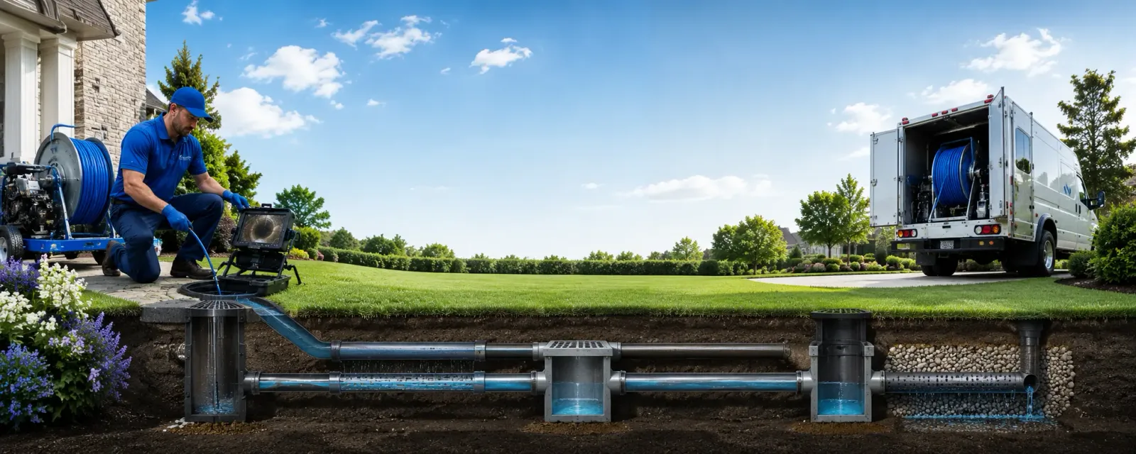 Outdoor drain cleaning information for Wallace, NC